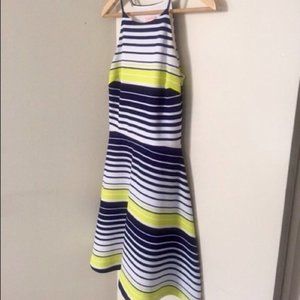 Love...ady Navy and Neon Striped Dress